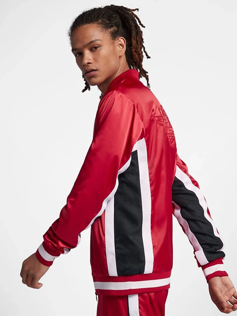 Air Jordan Satin Bomber Jacket Size XL